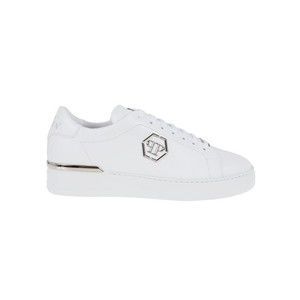 Philipp Plein Low-Top Sneakers With Brass Logo Accents - NWT
